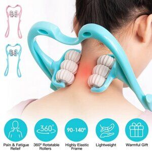 Neck Roller Massager 360º Rotatable Trigger Point Roller Portable Massager
